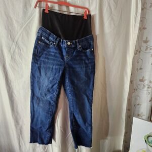 Maternity, size‎ 27/4, GAP, blue jeans, raw hems